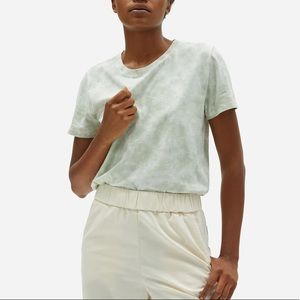 EVERLANE - The Tie-Dye Box-Cut Tee Green
